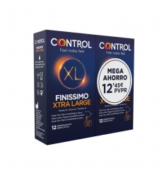 CONTROL FINISSIMO XL PRESERVATIVOS 12 + 12 U PACK AHORRO