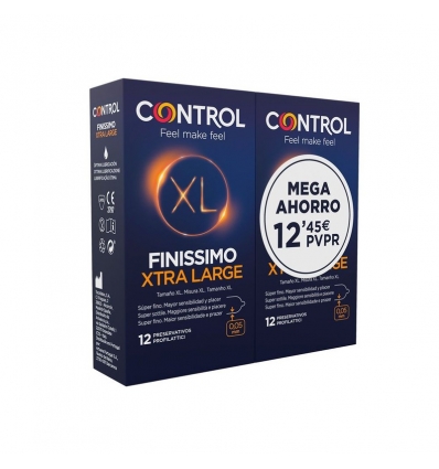 CONTROL FINISSIMO XL PRESERVATIVOS 12 + 12 U PACK AHORRO