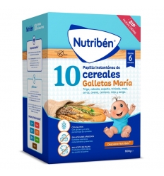 NUTRIBEN 10 CEREALES GALLETAS MARIA 1 BOLSA 600 G