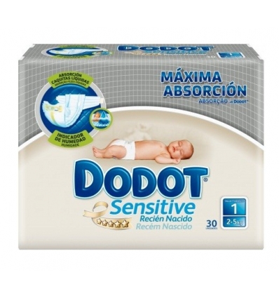 Dodot Sensitive Recien Nacido T1 2-5 KG. 30 uds
